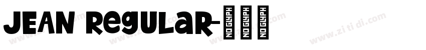 JEAN Regular字体转换